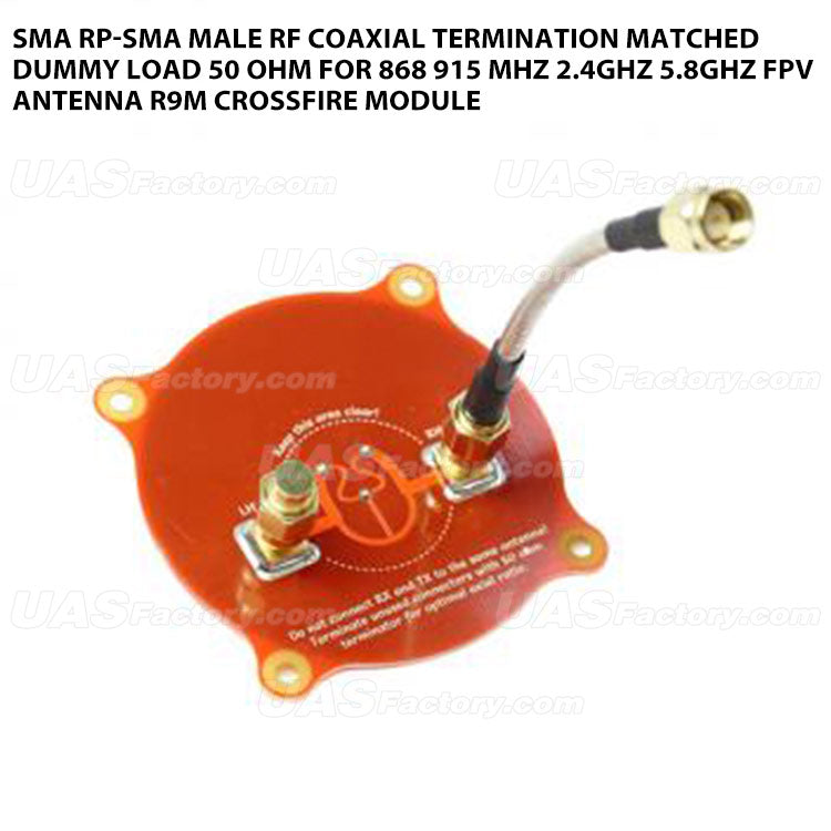 SMA RP-SMA Male RF Coaxial Termination Matched Dummy Load 50 Ohm For 868 915 MHz 2.4GHz 5.8GHz FPV Antenna R9M Crossfire Module