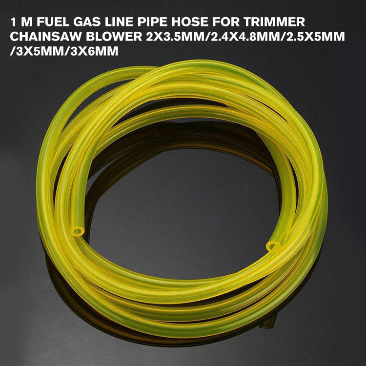 1 M Fuel Gas Line Pipe Hose For Trimmer Chainsaw Blower 2x3.5mm/2.4x4.8mm/2.5x5mm/3x5mm/3x6mm