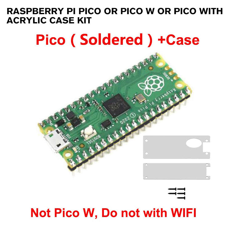 Raspberry Pi Pico or Pico W or Pico with Acrylic Case Kit