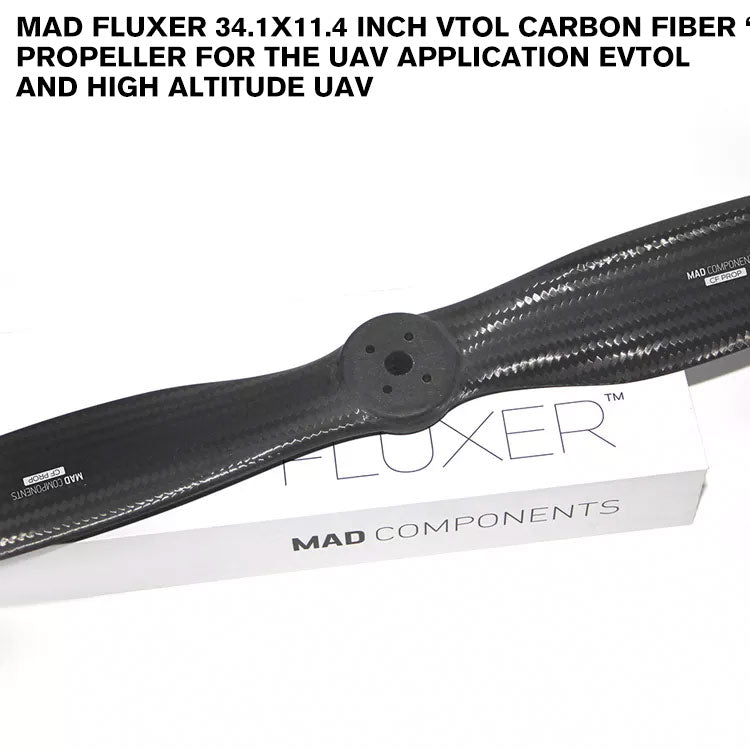 FLUXER 34.1x11.4 Inch VTOL Carbon Fiber Propeller For The UAV Application EVTOL And High Altitude UAV