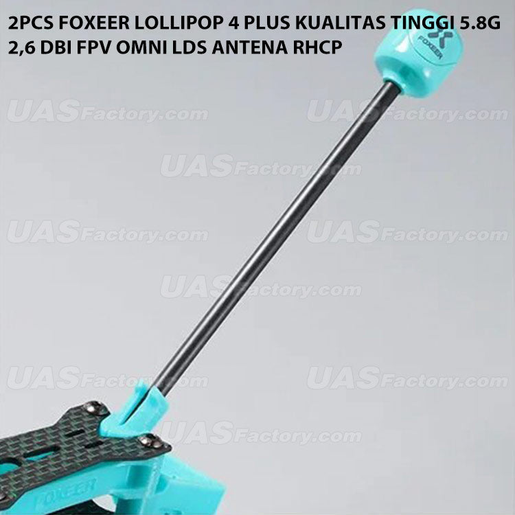 2pcs Foxeer Lollipop 4 Plus Kualitas Tinggi 5.8G 2,6 DBi FPV Omni LDS Antena RHCP