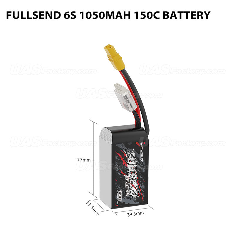 Fullsend 6S 1050mAh 150C Battery