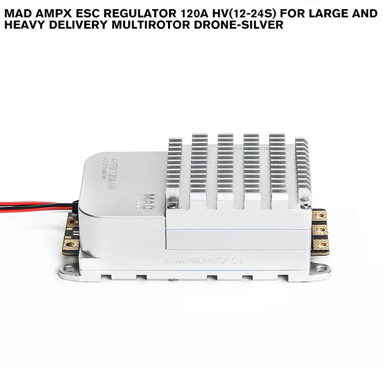 MAD AMPX ESC Regulator 120A HV(12-24S) For Large And Heavy Delivery Multirotor Drone-Silver