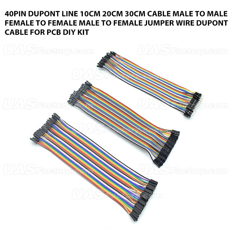 40PIN Dupont Line 10cm 20cm 30cm Cable Male to Male Female to Female Male to FeMale Jumper Wire Dupont Cable For PCB DIY KIT