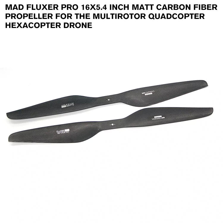 FLUXER Pro 16x5.4 Inch Matt Carbon Fiber Propeller For The Multirotor Quadcopter Hexacopter Drone