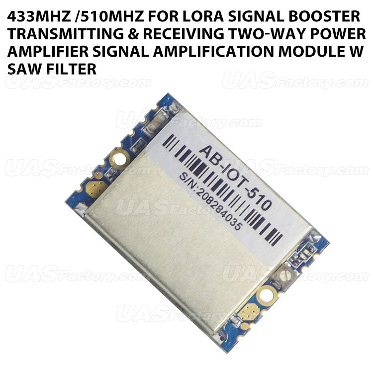 433MHz /510MHz for Lora Signal Booster Transmitting & Receiving Two-Way Power Amplifier Signal Amplification Module w Saw Filter