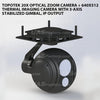 Topotek 20x Optical Zoom Camera + 640x512 Thermal Imaging Camera with 3-Axis Stabilized Gimbal, IP output