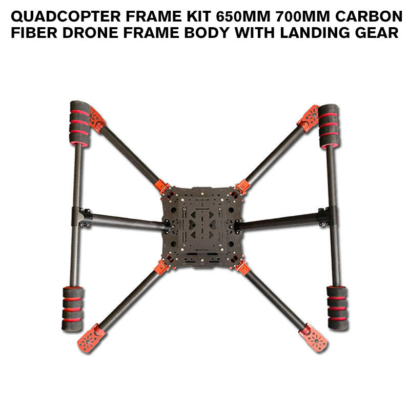 Quadcopter Frame Kit 650mm 700mm Carbon Fiber Drone Frame Body With Landing Gear