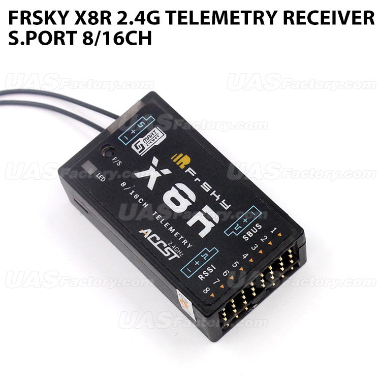 FrSky X8R 2.4G Telemetry Receiver S.Port 8/16CH