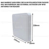 860-960Mhz Gain 9dBi Circular Polarization Passive IP67 Waterproof ABS External Outdoor UHF RFID Antenna for Reader