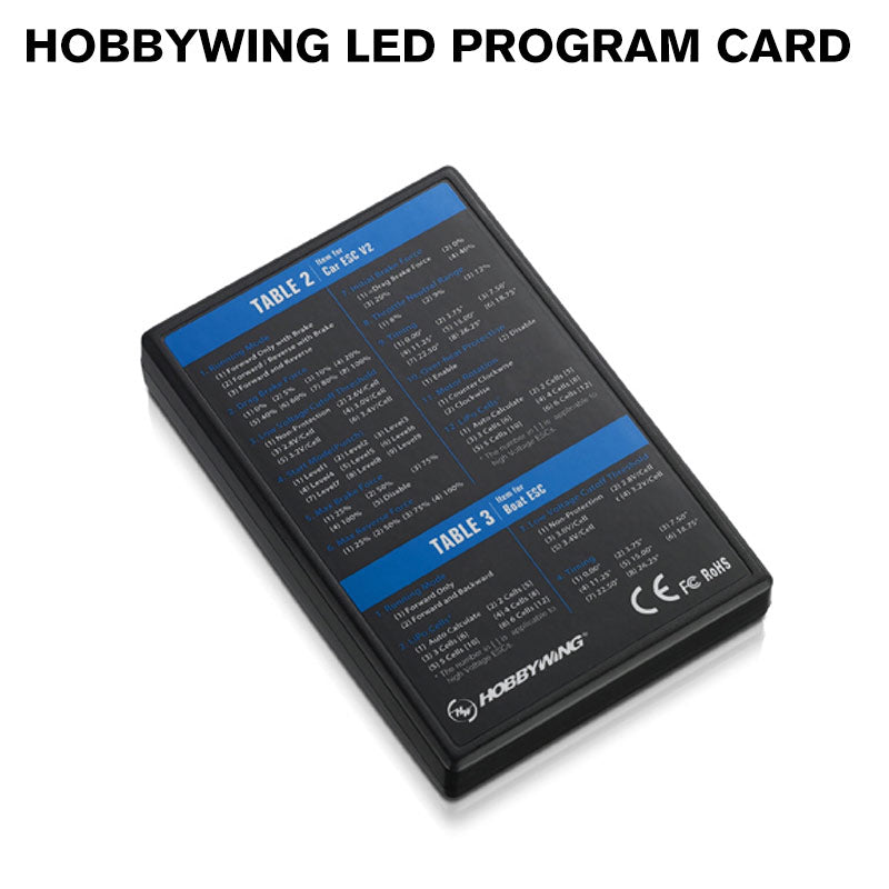 Hobbywing LED Program Card