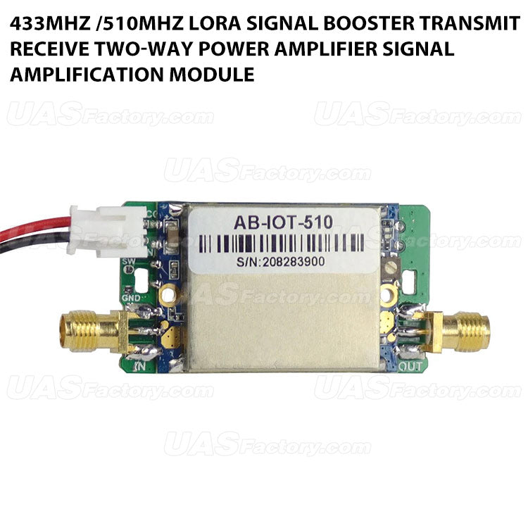 433MHz /510MHz Lora Signal Booster Transmit Receive Two-Way Power Amplifier Signal Amplification Module