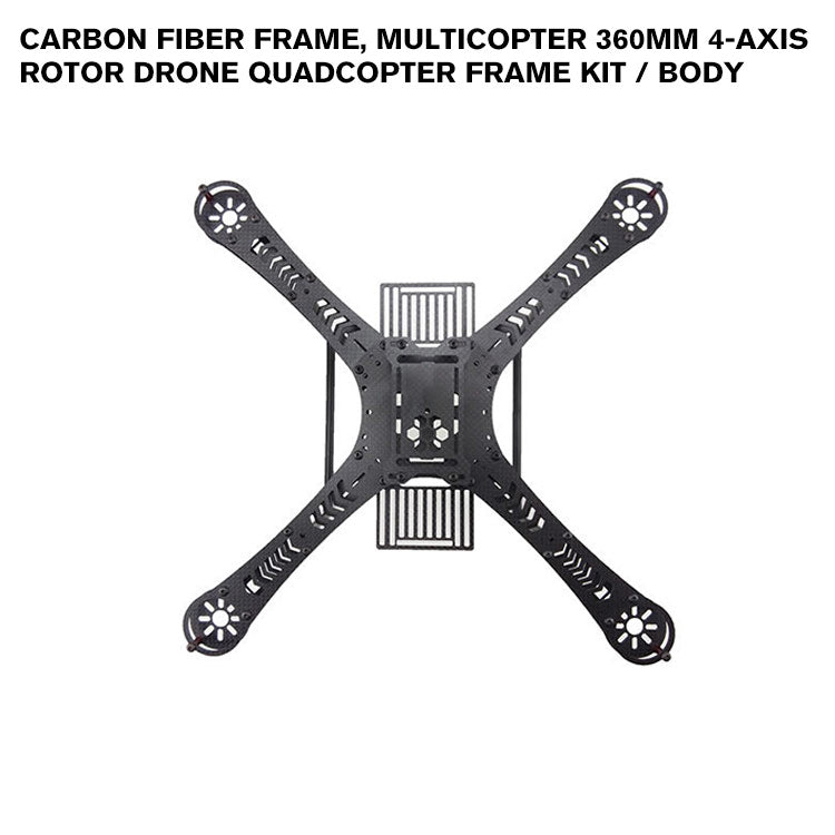 Quadcopter carbon fiber frame, multicopter 360mm 4-Axis rotor frame kit / body