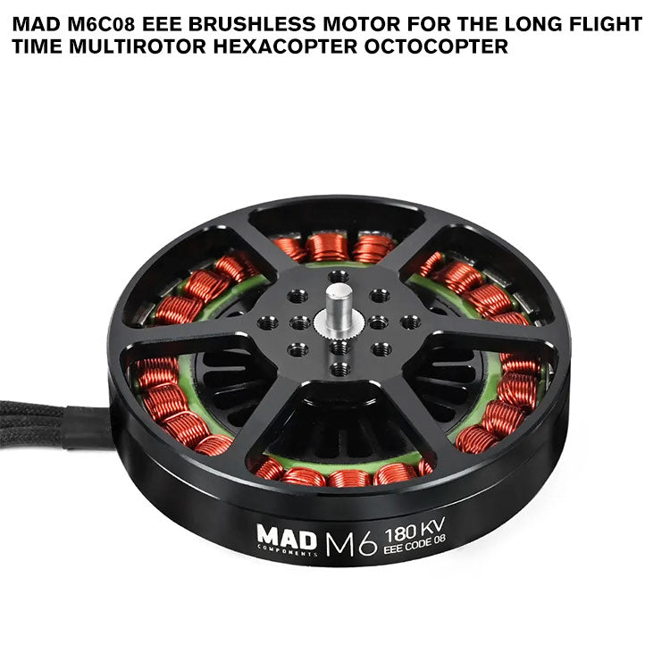 MAD M6C08 EEE Brushless Motor For The Long Flight Time Multirotor Hexacopter Octocopter