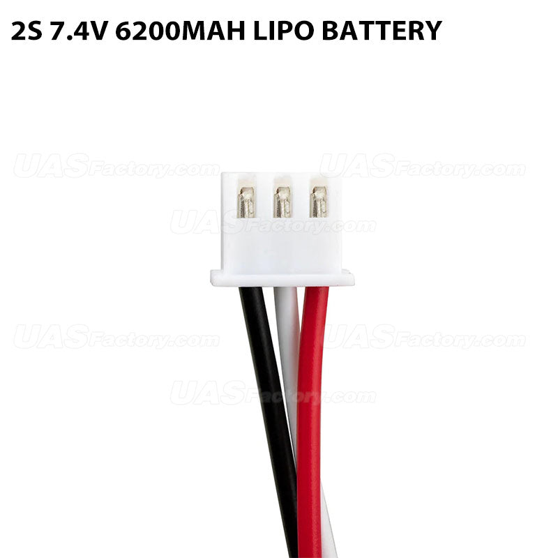 2S 7.4V 6200mAh Lipo Battery