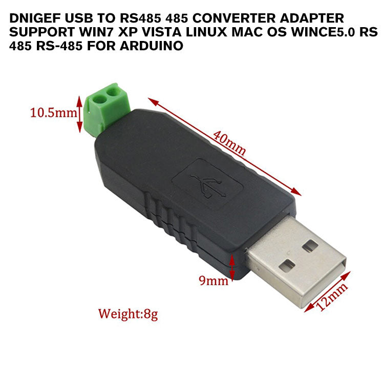 DNIGEF USB to RS485 485 Converter Adapter Support Win7 XP Vista Linux Mac OS WinCE5.0 RS 485 RS-485 for Arduino