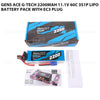 Gens Ace G-Tech 2200mAh 11.1V 60C 3S1P Lipo Battery Pack With EC3 Plug