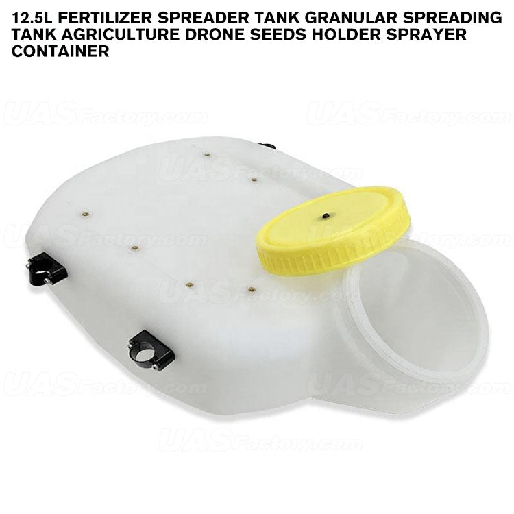12.5L Fertilizer Spreader Tank Granular Spreading Tank Agriculture Drone Seeds Holder Sprayer Container