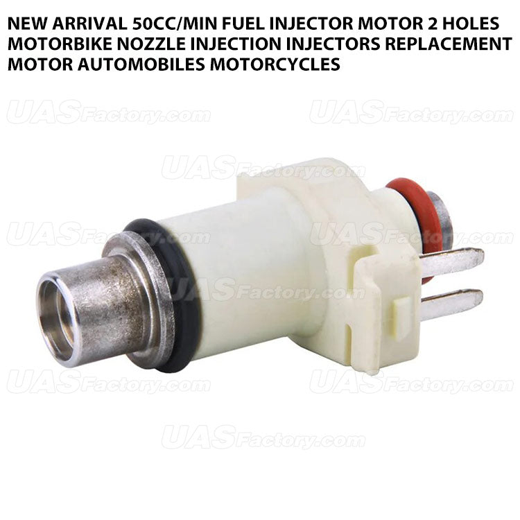 New Arrival 50cc/min Fuel Injector Motor 2 Holes Motorbike Nozzle Injection Injectors Replacement Motor Automobiles Motorcycles