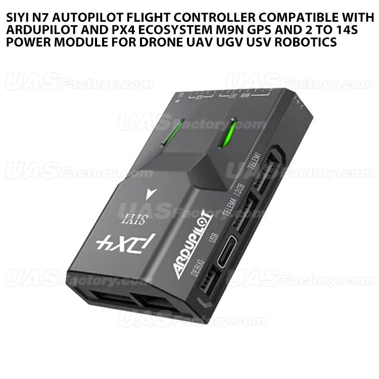 SIYI N7 Autopilot Flight Controller Compatible with Ardupilot and PX4 Ecosystem M9N GPS and 2 to 14S Power Module For Drone UAV UGV USV Robotics