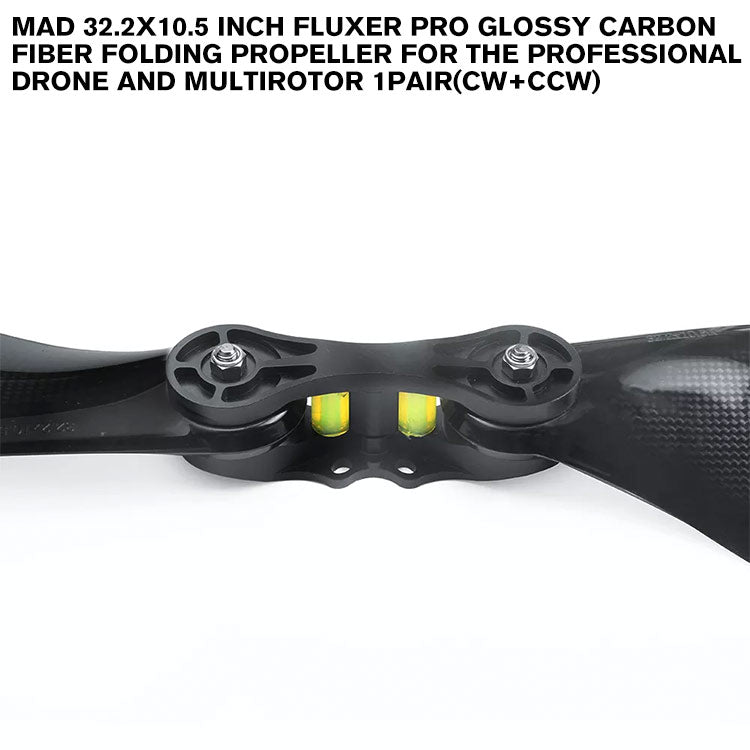 32.2x10.5 Inch FLUXER Pro Glossy Carbon Fiber Folding Propeller For The Professional Drone And Multirotor 1pair(CW+CCW)