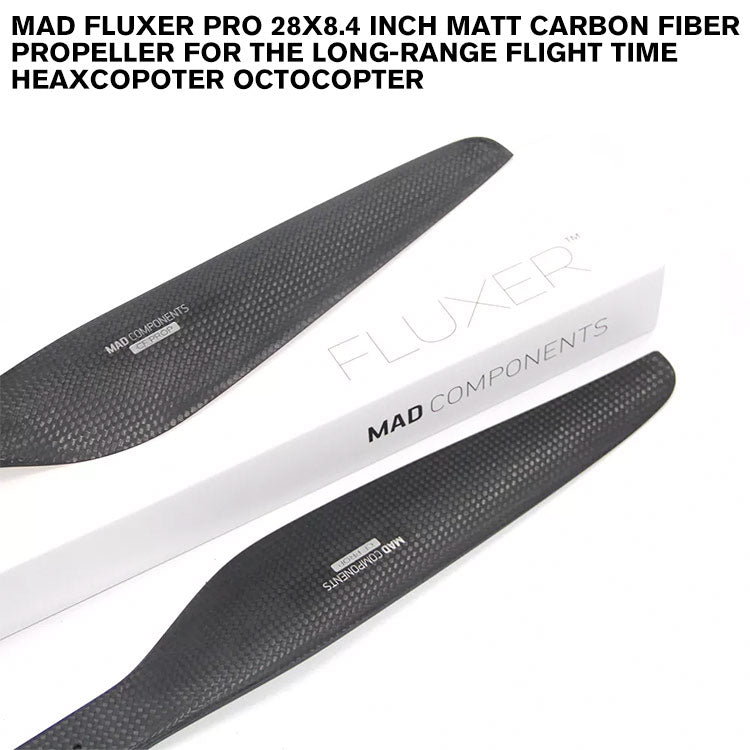 FLUXER Pro 28x8.4 Inch Matt Carbon Fiber Propeller For The Long-Range Flight Time Heaxcopoter Octocopter