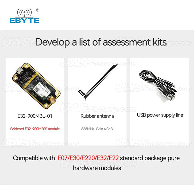 Test Board EBYTE E32-400MBL-01/E32-900MBL-01 for E32-400M20S/E32-900M20S Development Evaluation Kit USB Interface MCU STM8L151G4