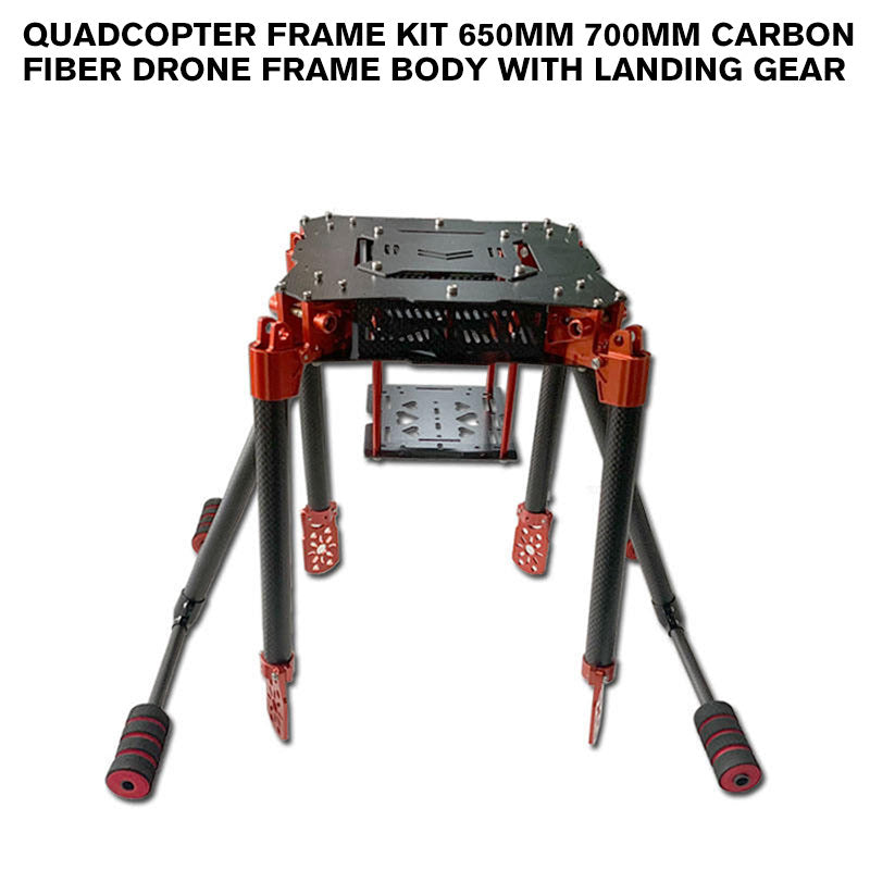 Quadcopter Frame Kit 650mm 700mm Carbon Fiber Drone Frame Body With Landing Gear