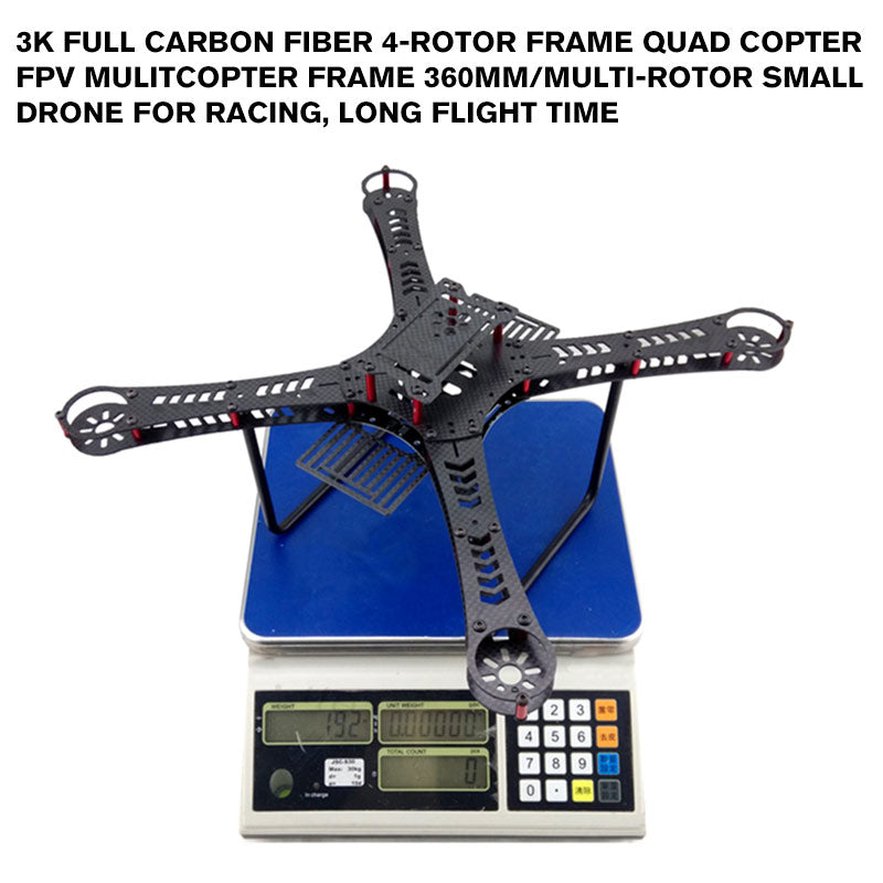 3K Full carbon fiber 4-rotor frame quad copter FPV mulitcopter frame 360mm/multi-rotor small drone for racing, long flight time