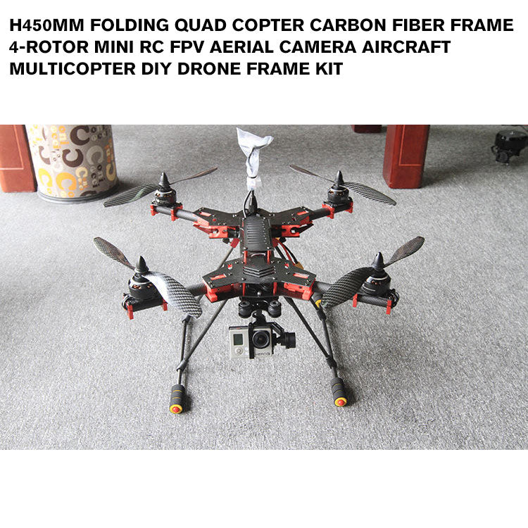 H450mm Folding Quad copter carbon fiber frame 4-rotor mini RC FPV Aerial camera aircraft multicopter DIY Drone Frame kit