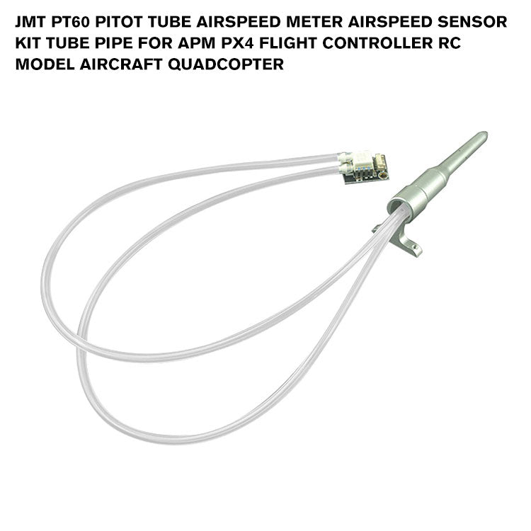 JMT PT60 Pitot Tube Airspeed Meter Airspeed Sensor Kit Tube Pipe for APM PX4 Flight Controller RC Model Aircraft Quadcopter