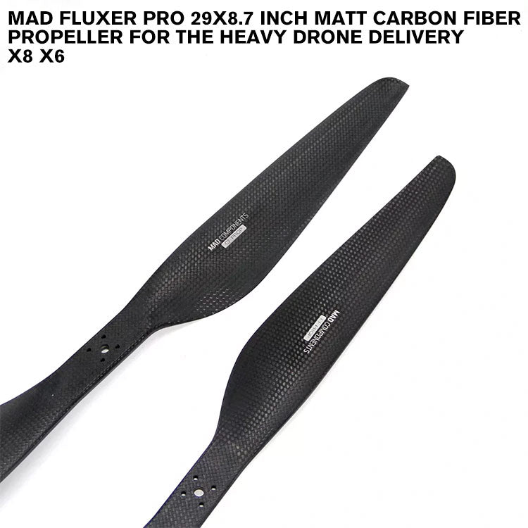 FLUXER Pro 29x8.7 Inch Matt Carbon Fiber Propeller For The Heavy Drone Delivery X8 X6