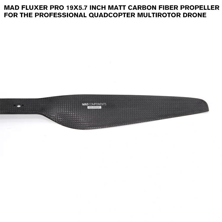 FLUXER Pro 19x5.7 Inch Matt Carbon Fiber Propeller For The Professional Quadcopter Multirotor Drone