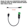 RS485 To USB 485 Converter Adapter Support Win7 XP WIN98 WIN2000 WINXP WIN7 WIN10 VISTA