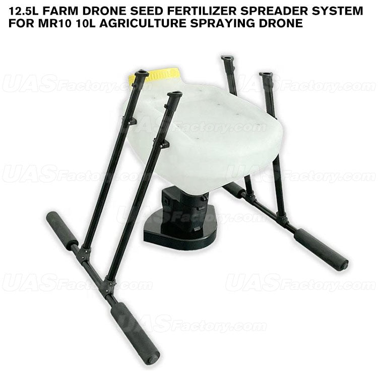 12.5L Farm Drone Seed Fertilizer Spreader System For MR10 10L Agriculture Spraying Drone