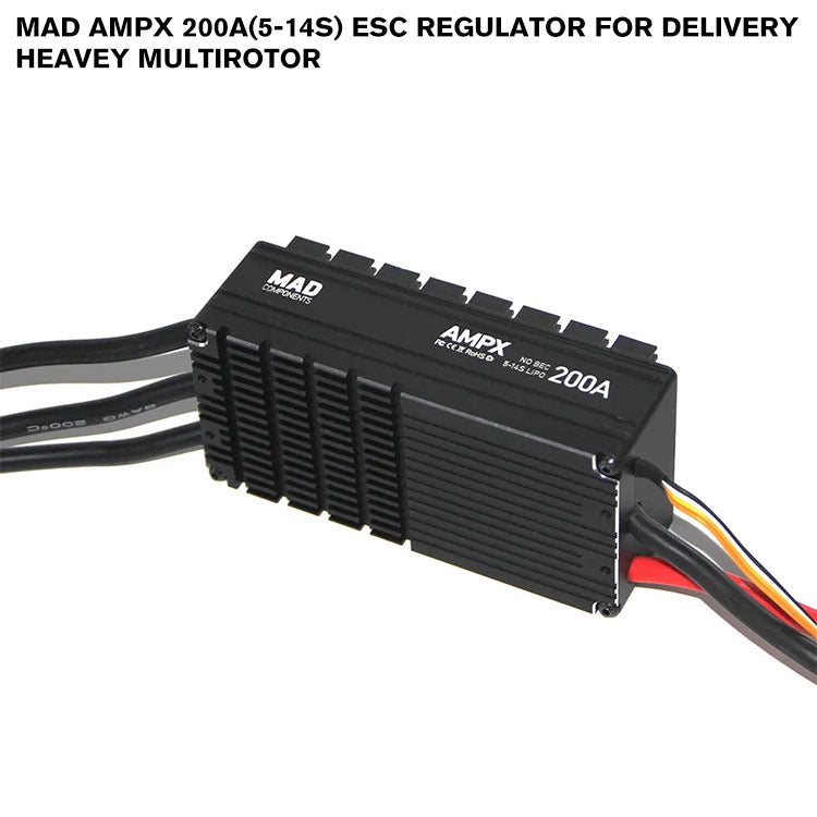 MAD AMPX 200A(5-14S) ESC Regulator For Delivery Heavey Multirotor