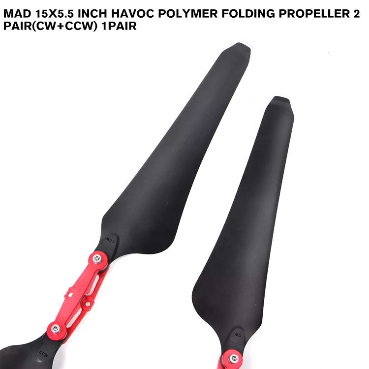 15x5.5 Inch HAVOC Polymer Folding Propeller 2 Pair(CW+CCW) 1pair