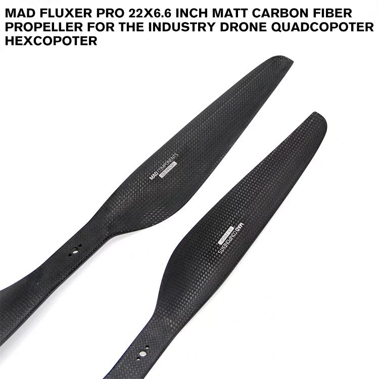 FLUXER PRO 22x6.6 Inch Matt Carbon Fiber Propeller For The Industry Drone Quadcopoter Hexcopoter