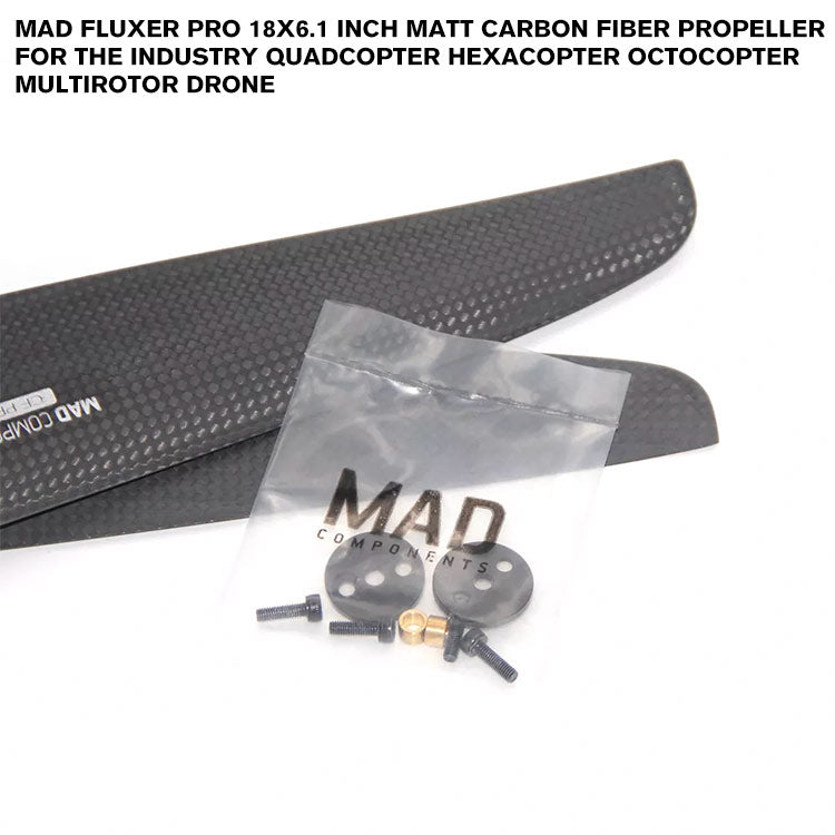 FLUXER Pro 18x6.1 Inch Matt Carbon Fiber Propeller For The Industry Quadcopter Hexacopter Octocopter Multirotor Drone