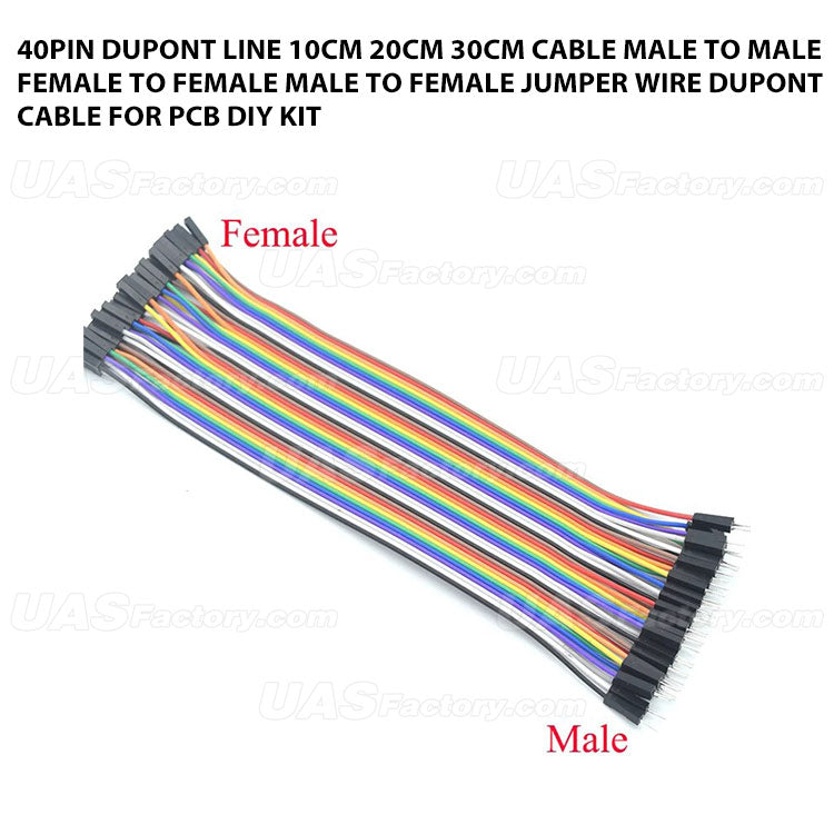 40PIN Dupont Line 10cm 20cm 30cm Cable Male to Male Female to Female Male to FeMale Jumper Wire Dupont Cable For PCB DIY KIT