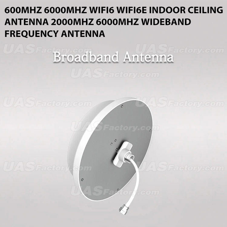 600MHz 6000MHz WiFi6 WiFi6E Indoor Ceiling Antenna 2000MHz 6000MHz Wideband Frequency Antenna