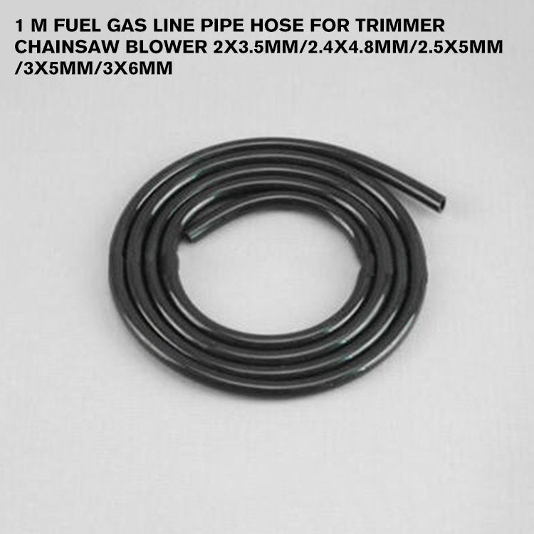 1 M Fuel Gas Line Pipe Hose For Trimmer Chainsaw Blower 2x3.5mm/2.4x4.8mm/2.5x5mm/3x5mm/3x6mm