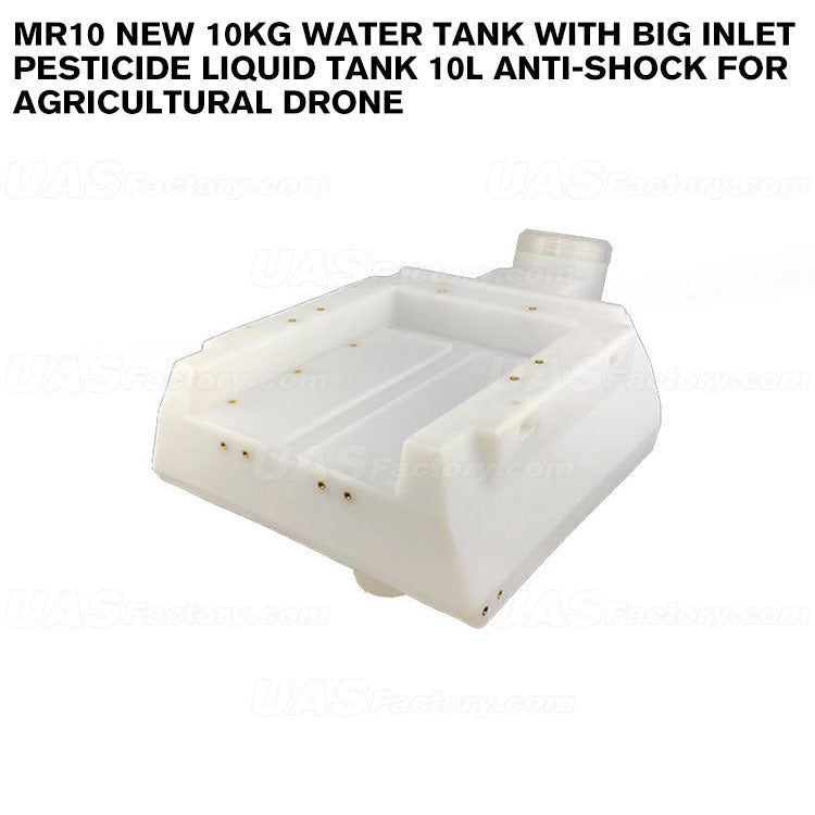 New 10KG Water Tank with Big Inlet Pesticide Liquid Tank 10L Anti-Shock For Agricultural Drone