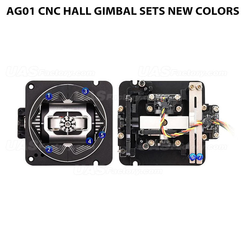 AG01 CNC Hall Gimbal Sets New Colors