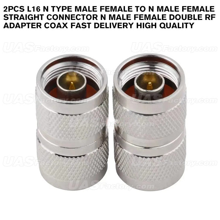 2Pcs L16 N Type Male Female To N Male Female Straight Connector N Male Female Double RF Adapter Coax Fast Delivery High Quality