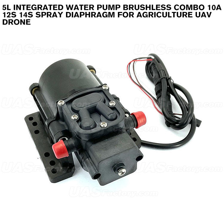 5L Integrated Water Pump Brushless Combo 10A 12S 14S Spray Diaphragm For Agriculture UAV Drone