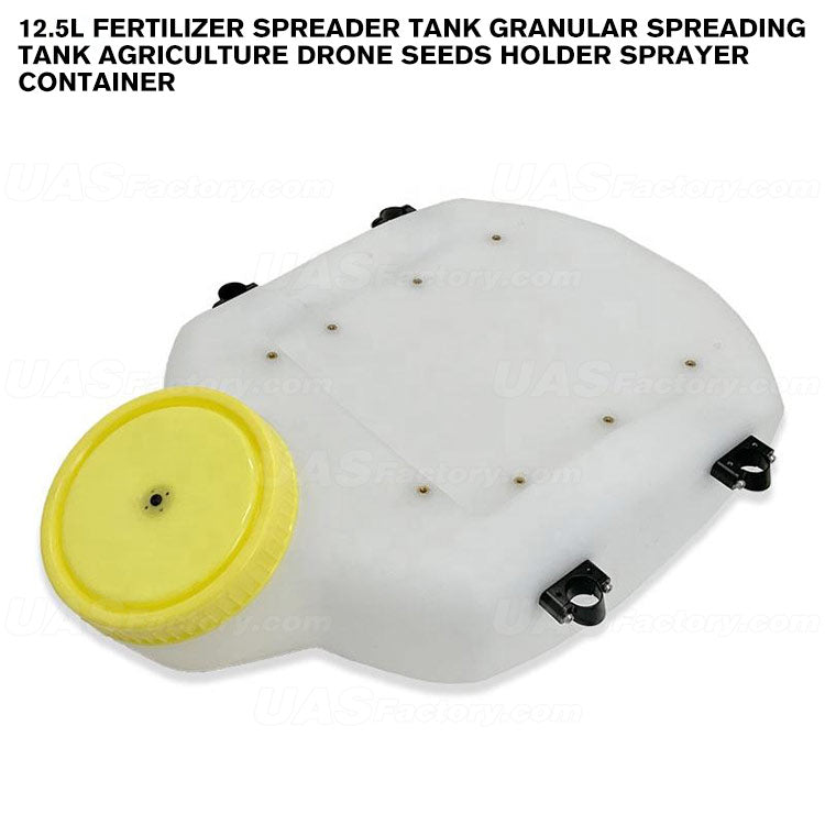 12.5L Fertilizer Spreader Tank Granular Spreading Tank Agriculture Drone Seeds Holder Sprayer Container