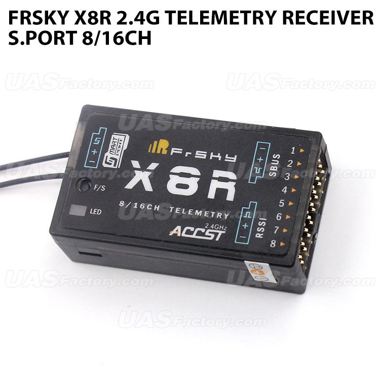 FrSky X8R 2.4G Telemetry Receiver S.Port 8/16CH