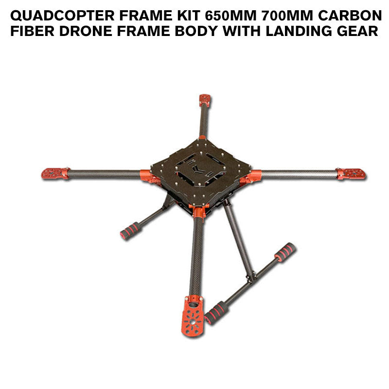 Quadcopter Frame Kit 650mm 700mm Carbon Fiber Drone Frame Body With Landing Gear