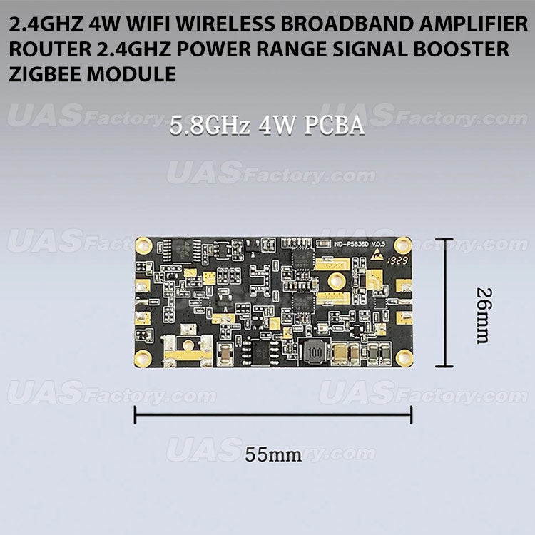 2.4GHz 4W Wifi Wireless Broadband Amplifier Router 2.4Ghz Power Range Signal Booster ZigBee Module